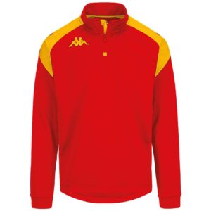 BLUZA KAPPA LOVATO - CZERWONO/ŻÓŁTA