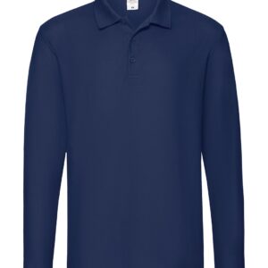 KOSZULKA POLO MĘSKA Z DŁUGIM RĘKAWEM FRUIT OF THE LOOM PREMIUM