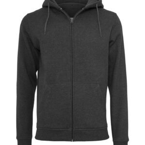BLUZA MĘSKA Z KAPTUREM I ZAMKIEM BUILD YOUR BRAND HEAVY ZIP