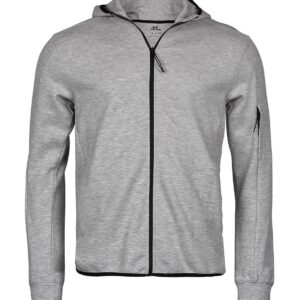 BLUZA MĘSKA TEE JAYS Z KAPTUREM NA ZAMEK ATHLETIC