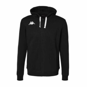 BLUZA Z KAPTUREM I ZAMKIEM KAPPA BANTO - CZARNA