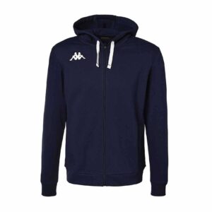 BLUZA Z KAPTUREM I ZAMKIEM KAPPA BANTO - GRANATOWA