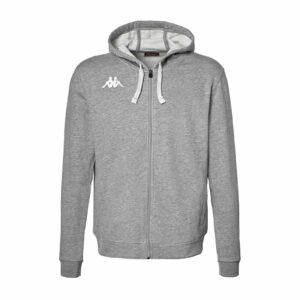 BLUZA Z KAPTUREM I ZAMKIEM KAPPA BANTO - SZARA