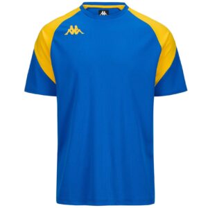 KOSZULKA KAPPA LORETO - NIEBIESKO/ŻÓŁTA
